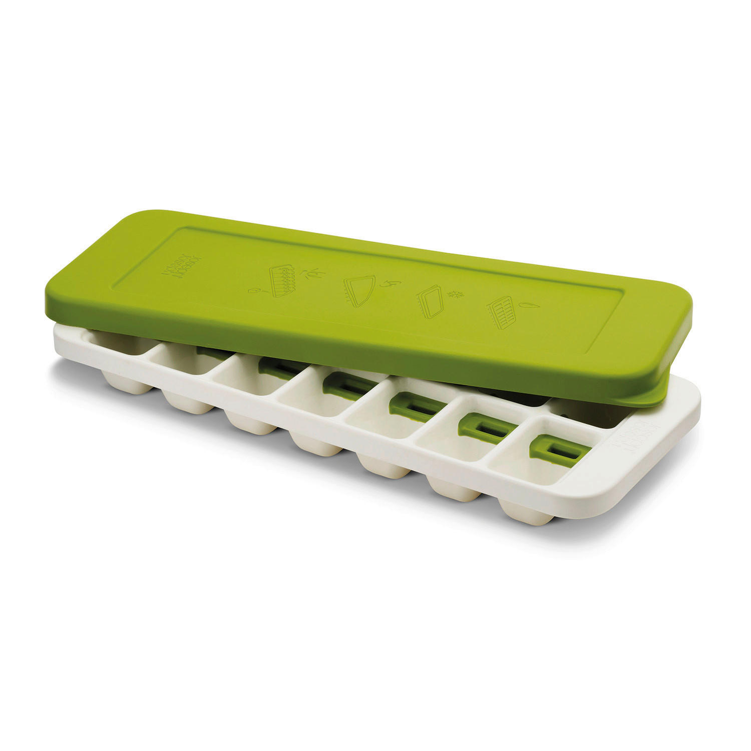 KALUP ZA KOCKE LEDA - bijela/zelena, Basics, plastika (31/13/4cm) - Joseph Joseph