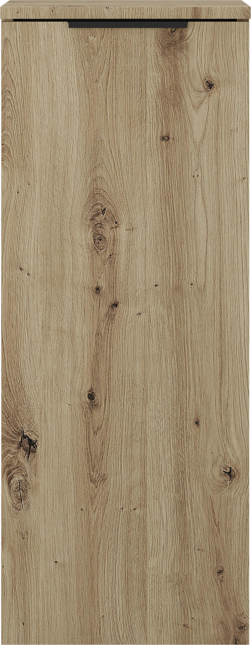 SPODNÁ SKRINKA, dub artisan, dub artisan, 33/85/33 cm - čierna/dub artisan, Modern, kov/kompozitné drevo (33/85/33cm) - Stylife