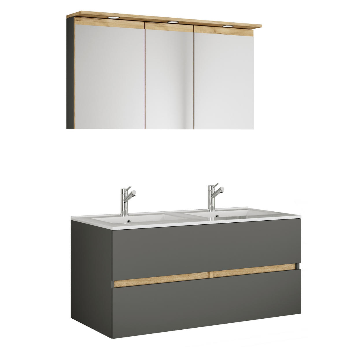  112 cm  - honungsek/vit, Trend, trämaterial/keramik (112cm) - MID.YOU