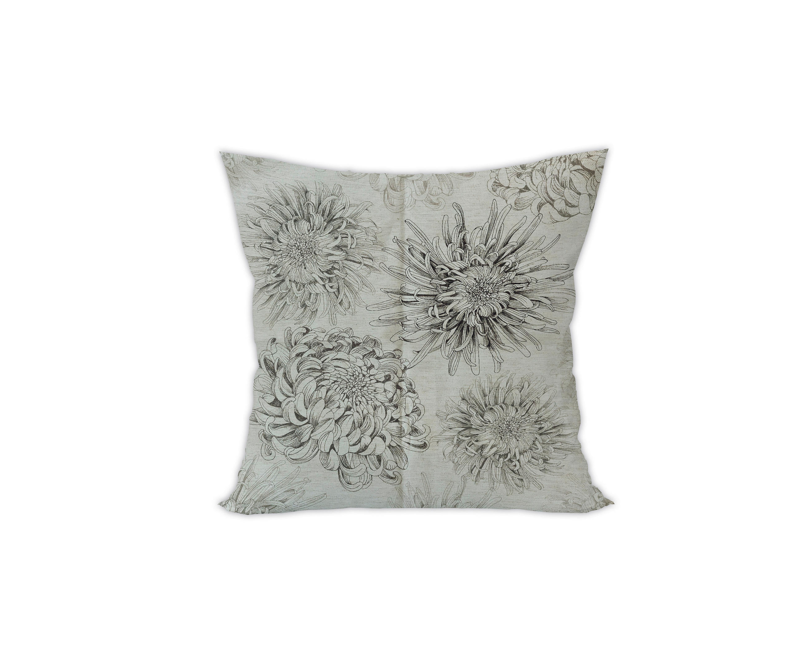 KISSENHÜLLE Floro 50/50 cm  - Anthrazit, Basics, Textil (50/50cm) - Novel