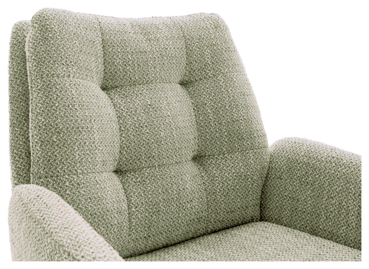 ARMLEHNSTUHL  in Stahl Webstoff  - Schwarz/Olivgrün, Design, Textil/Metall (72/95/77cm) - Novel