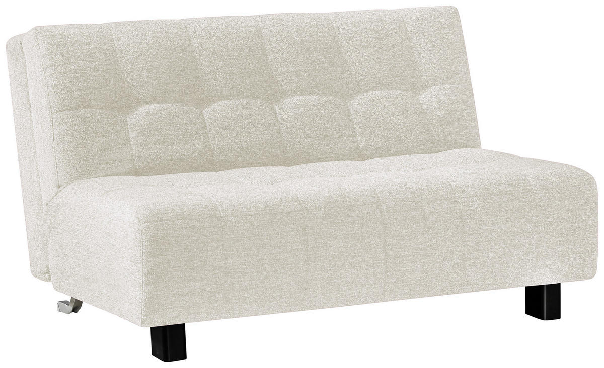 SCHLAFSOFA Naturfarben  - Schwarz/Naturfarben, Design, Textil/Metall (145/92/102cm) - Novel