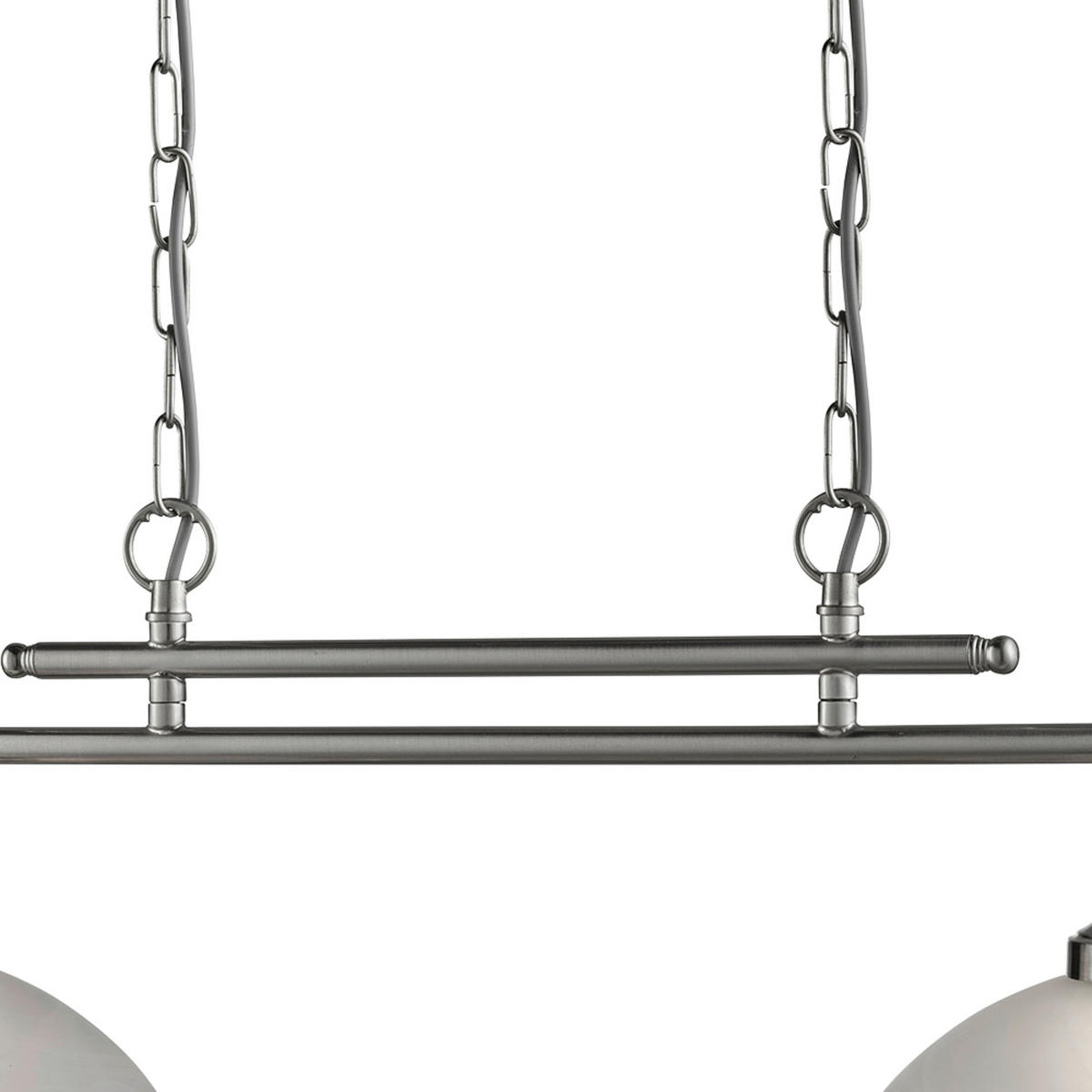 HÄNGLAMPA Bistro 76/82/28 cm  - vit/silver, Klassisk, metall/glas (76/82/28cm)