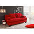 SCHLAFSOFA Flachgewebe Rot - Dunkelbraun/Rot, KONVENTIONELL, Textil (200/88/102cm) - XORA