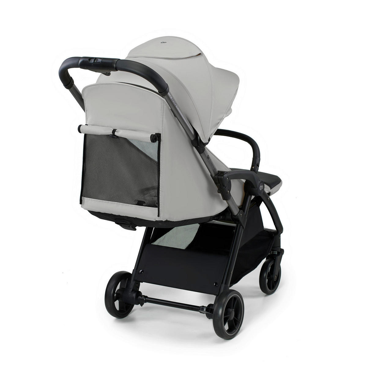 BUGGY Apino  - Hellgrau/Schwarz, Basics (47/99/93cm) - kinderkraft