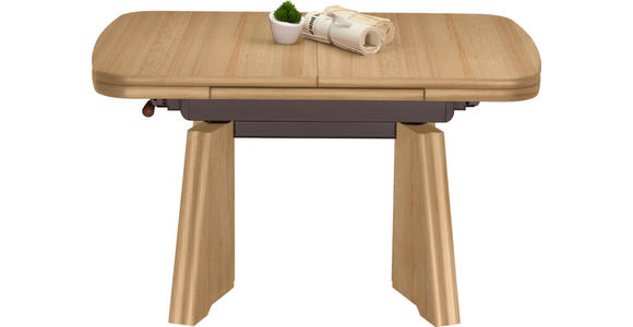 COUCHTISCH in Metall, Holzwerkstoff 90-131/65/56-75 cm  - Buchefarben, KONVENTIONELL, Holzwerkstoff/Metall (90-131/65/56-75cm) - Venda
