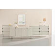 SIDEBOARD  160/75/40 cm  - Seidengrau, Design, Holzwerkstoff/Metall (160/75/40cm) - Xora