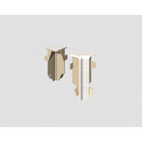 Innenecke Eiche Weiß - Eichefarben/Weiß, Basics, Kunststoff (1.6/0.7/5.9cm) - Egger Holzwerkstoffe