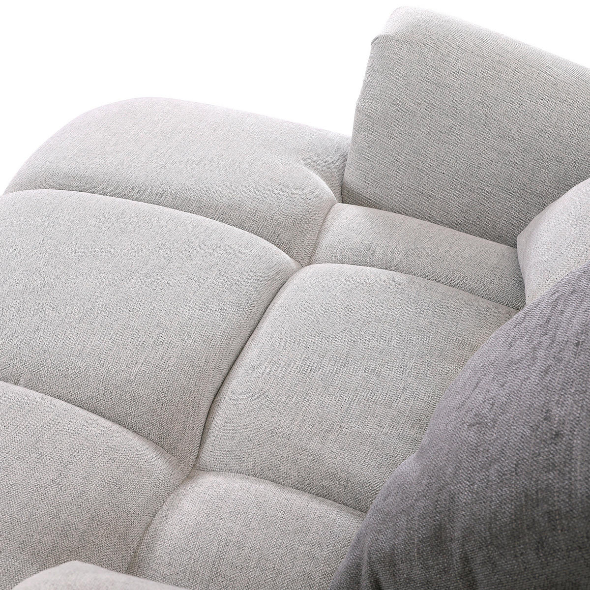 XXL-SESSEL - Anthrazit/Beige, KONVENTIONELL, Holz/Textil (125/100/140cm) - Carryhome