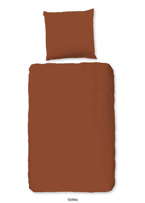 WENDEBETTWÄSCHE Good Morning Renforcé 135/200 cm  - Terracotta, Basics, Textil (135/200cm) - MID.YOU