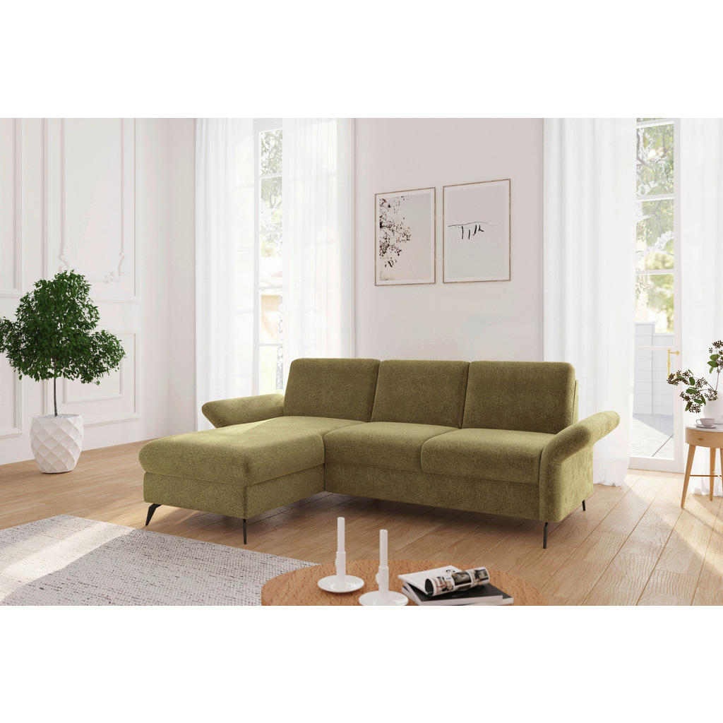 Sit & More ROHOVÁ SEDAČKA, textil, olivovozelená