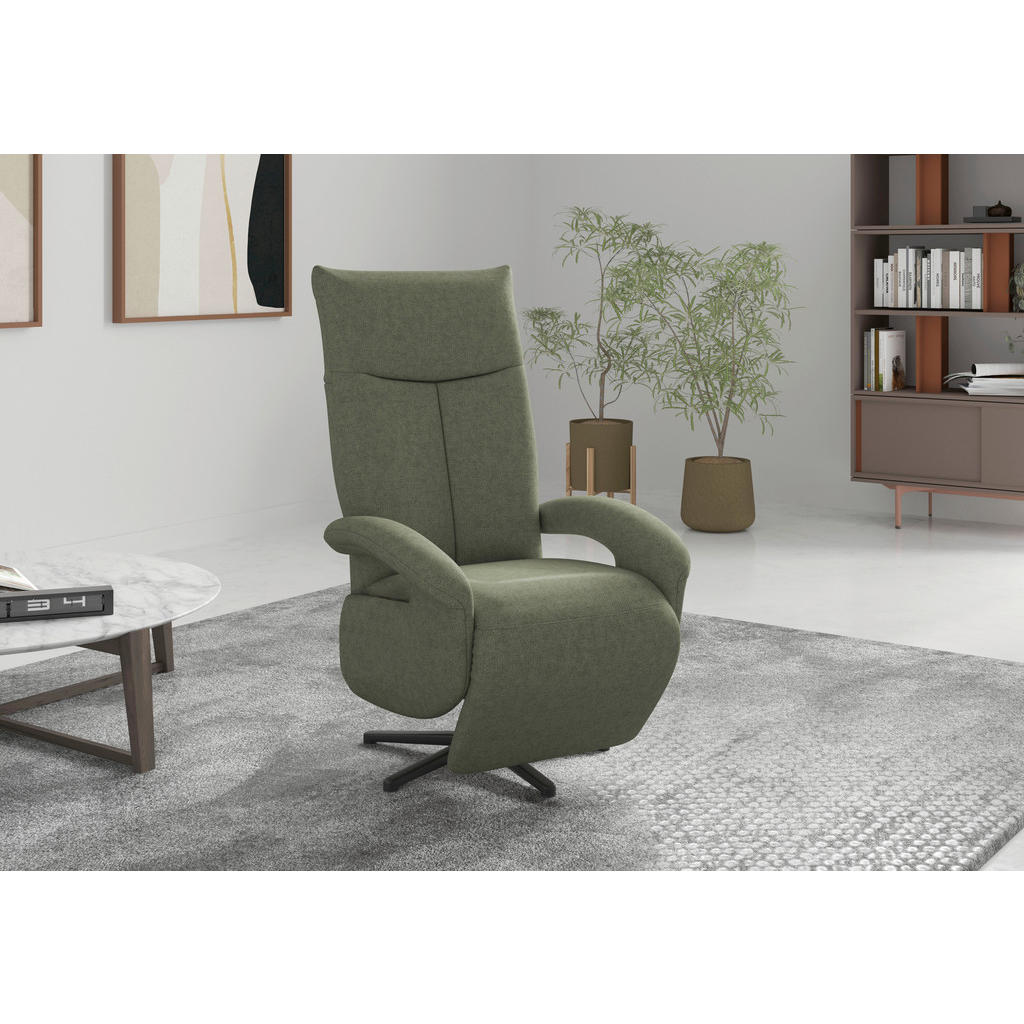 Sit & More RELAXAČNÉ KRESLO, textil, olivovozelená