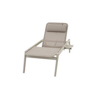 GARTENLIEGE 198/42-118/72 cm  - Greige, Basics, Textil/Metall (198/42-118/72cm) - Siena Garden