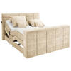 BOXSPRING-ÁGY 180/200 cm  homok  - homok, Konventionell, textil (180/200cm) - Carryhome