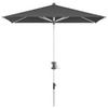 SONNENSCHIRM 230X150 cm Dunkelgrau  - Dunkelgrau/Alufarben, KONVENTIONELL, Textil/Metall (230/150cm) - KNIRPS