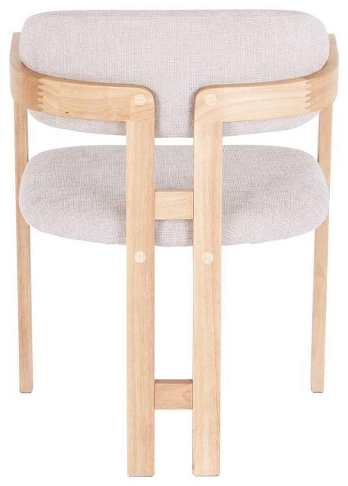 ARMLEHNSTUHL  in Leinenoptik  - Hellbraun/Eichefarben, MODERN, Holz/Textil (60/80/52cm) - MID.YOU