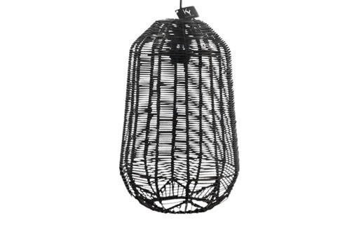 SVJETILJKA VISEĆA Kolony  - crna, Natur, drvo (24/37/24cm)