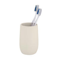 ZAHNPUTZBECHER FABLO  - Creme, Basics, Keramik (8/12/8cm) - Wenko