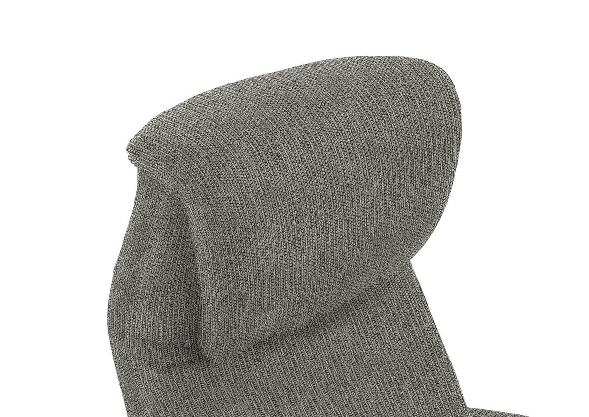 RELAXSESSEL in Textil Graubraun  - Graubraun/Schwarz, Design, Textil/Metall (77/115/89cm) - Pure Home Comfort