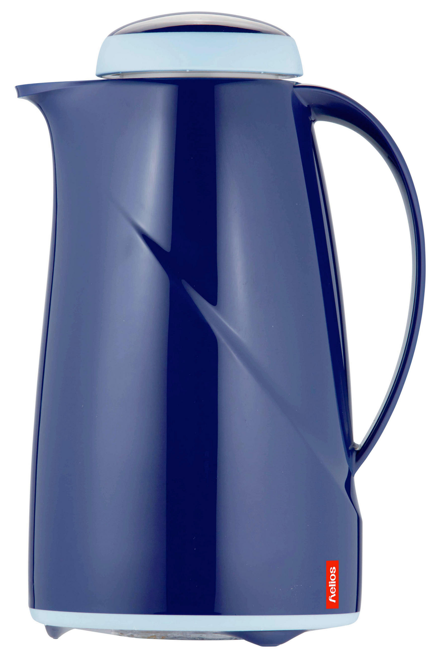 ISOLIERKANNE  - Blau, Basics, Glas/Kunststoff (17.5/13.6/25.1cm)