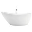 BADEWANNE   - Weiß, Basics, Stein (165/70,5/70cm) - Novel