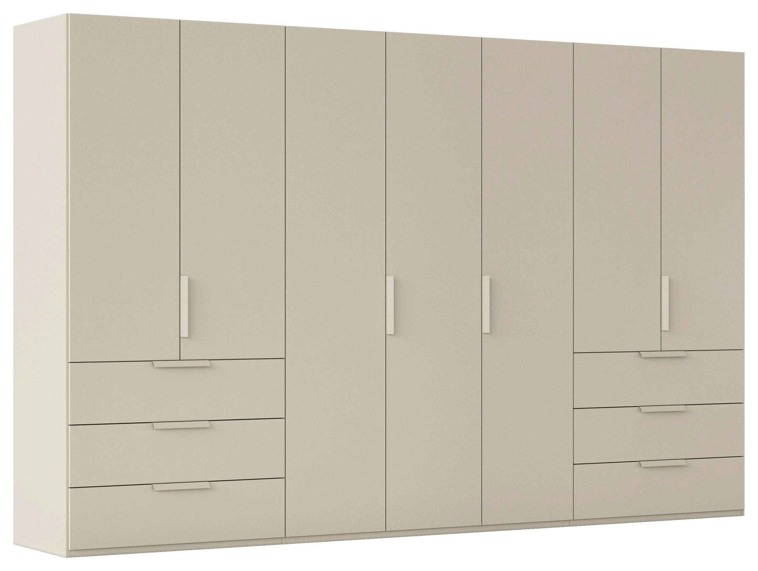 DREHTÜRENSCHRANK 350/235/61 cm,  in Weiß, 7-türig  - Weiß, Basics, Holzwerkstoff/Metall (350/235/61cm) - Novel