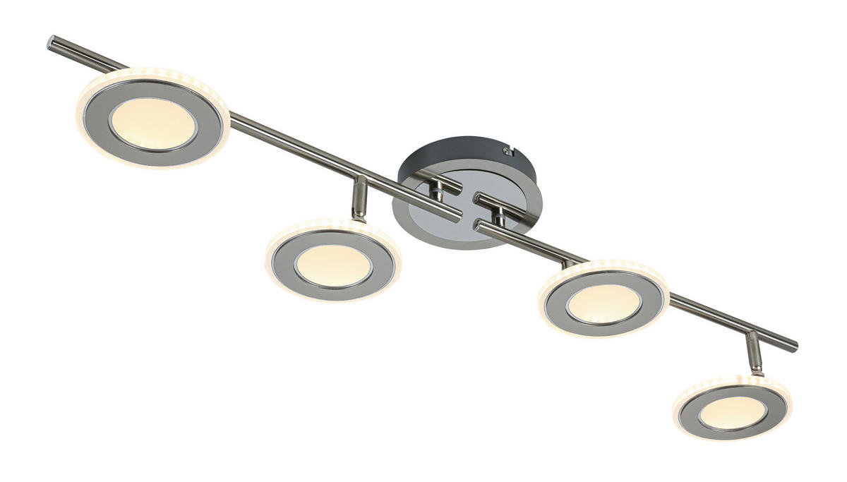 LED-SPOTLIGHT 82/17,5/13 cm   - kromfärg/nickelfärgad, Design, metall/plast (82/17,5/13cm) - Novel