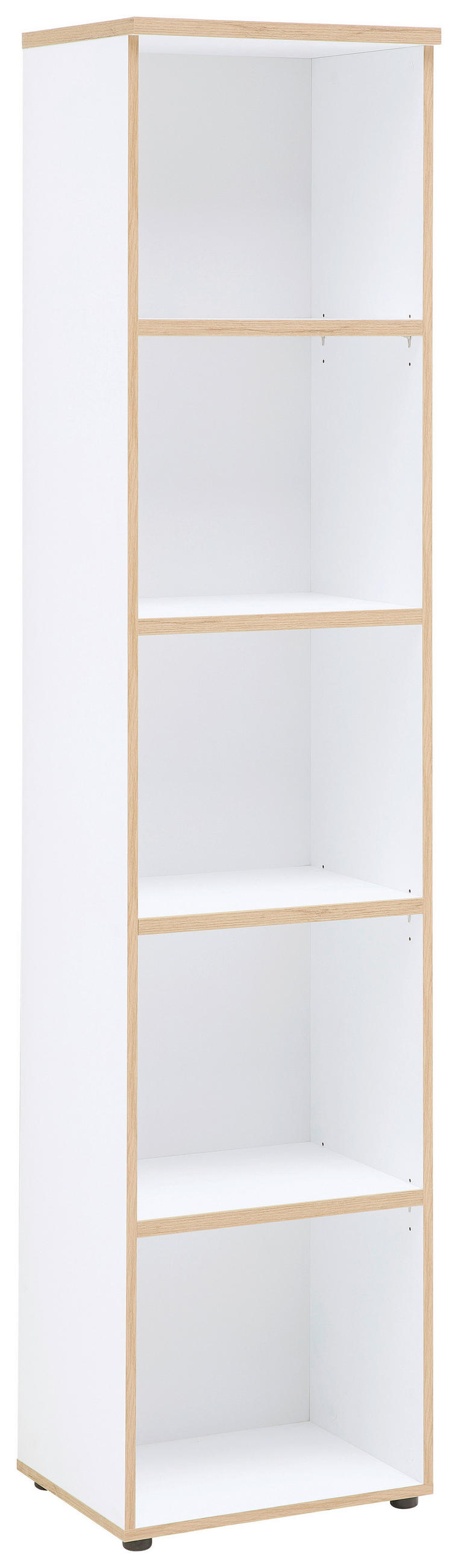 AKTENREGAL 45/197/38 cm  - Weiss/Schwarz, Konventionell, Holzwerkstoff/Kunststoff (45/197/38cm) - MID.YOU