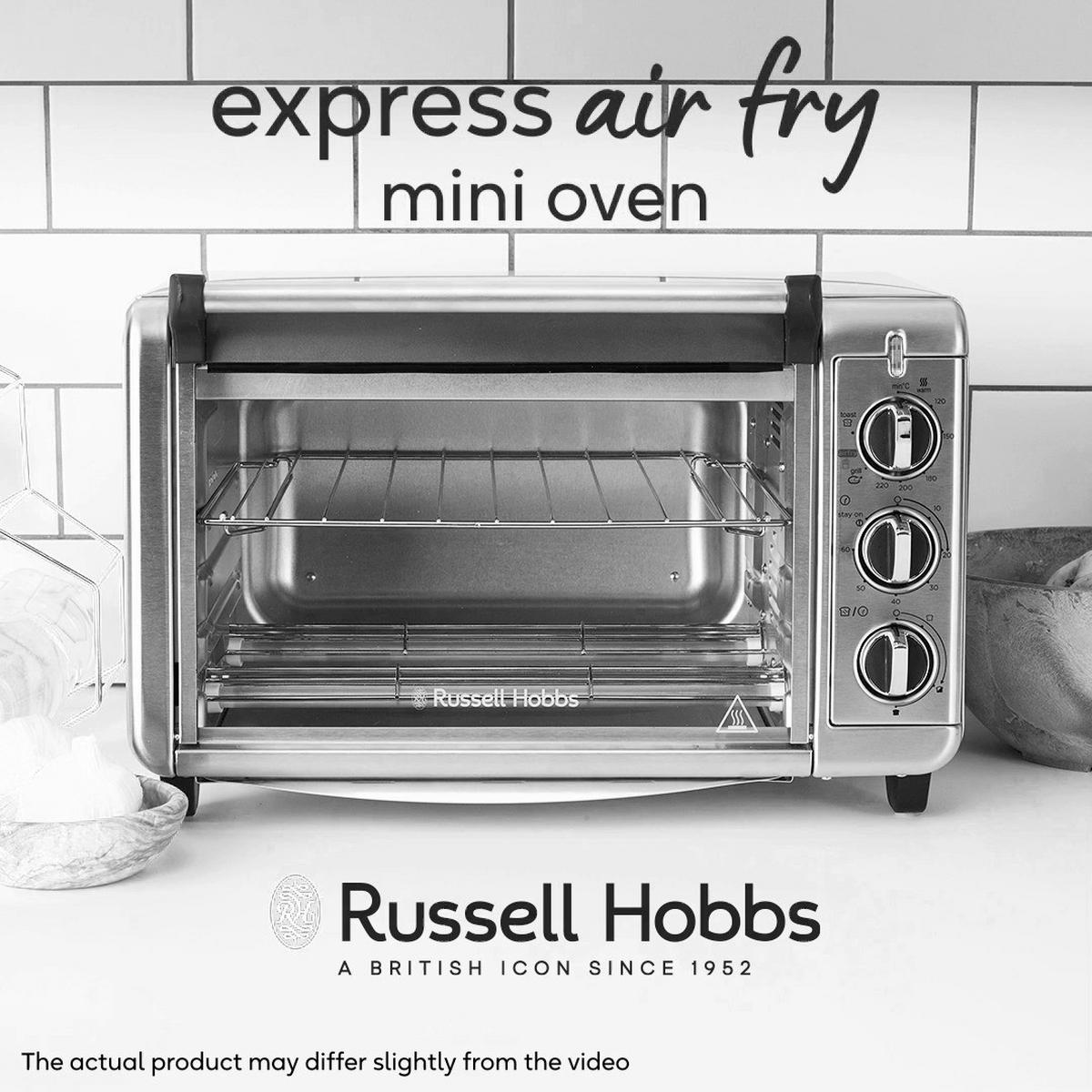 MINIBACKOFEN  - Edelstahlfarben, Basics, Metall (36,5/27,8/45,1cm) - Russel Hobbs