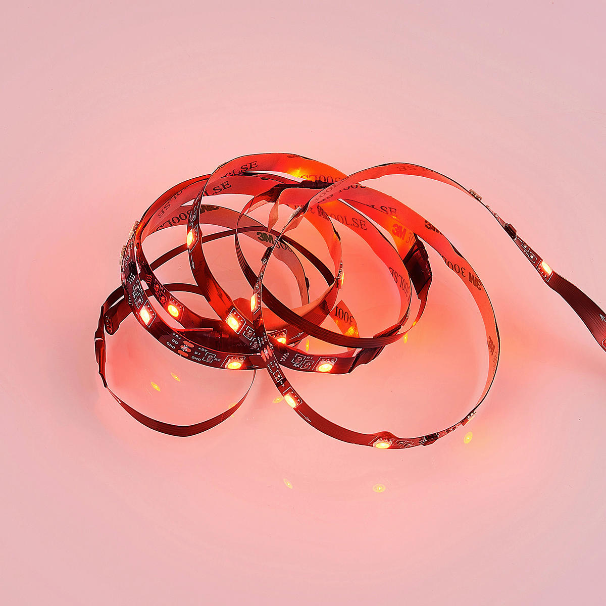 LED PÁSIK,  - čierna, Basics, plast (120/0,3/1,0cm)