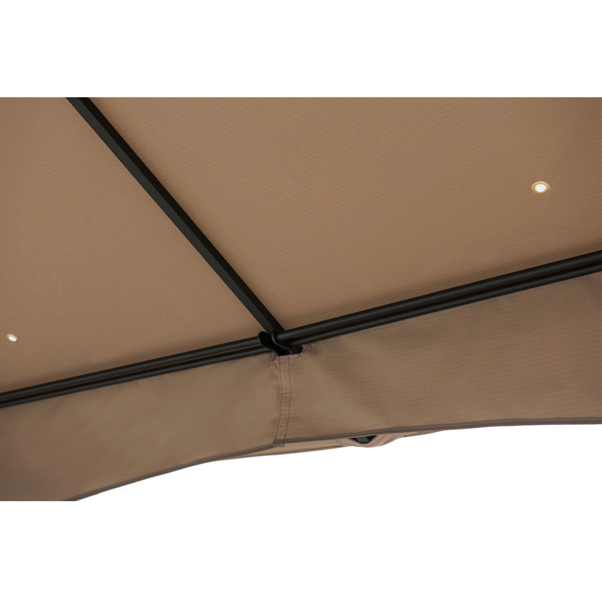 PAVILLON 340/304/340 cm Stahl  - Sandfarben/Bronzefarben, Basics, Kunststoff/Metall (340/304/340cm) - Modante