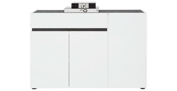 SIDEBOARD 120,2/80,1/42,6 cm  - Anthrazit/Schwarz, Design, Holzwerkstoff/Kunststoff (120,2/80,1/42,6cm) - Voleo