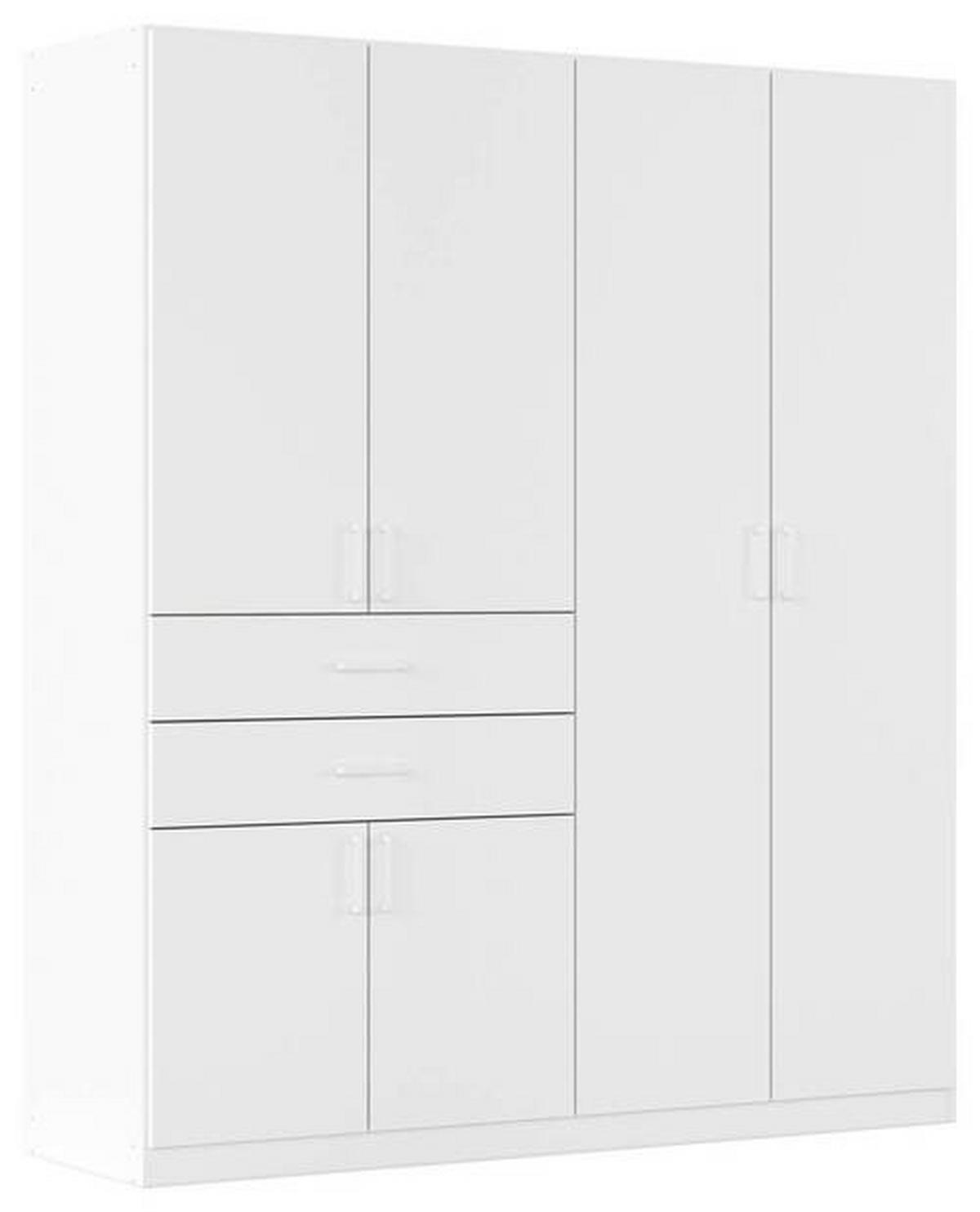 NYÍLÓAJTÓS SZEKRÉNY fehér  - fehér, Modern, műanyag/faalapú anyag (180/210/54cm) - Rauch Möbel
