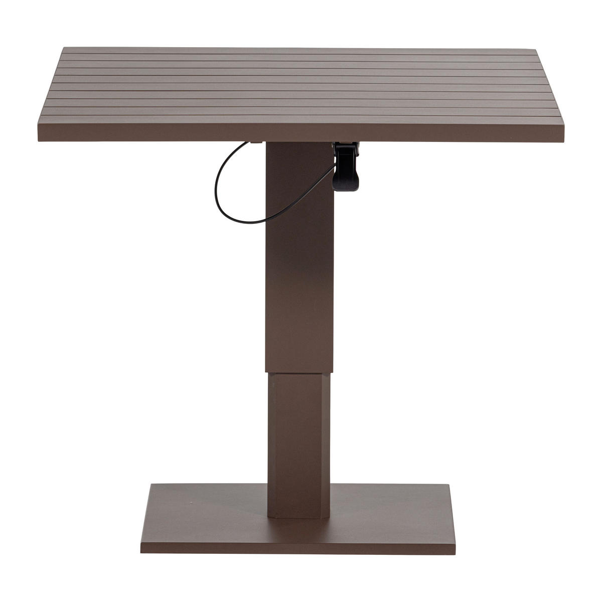 GARTENTISCH 100/80/52-77 cm Metall rechteckig  - Braun, MODERN, Metall (100/80/52-77cm) - Livetastic