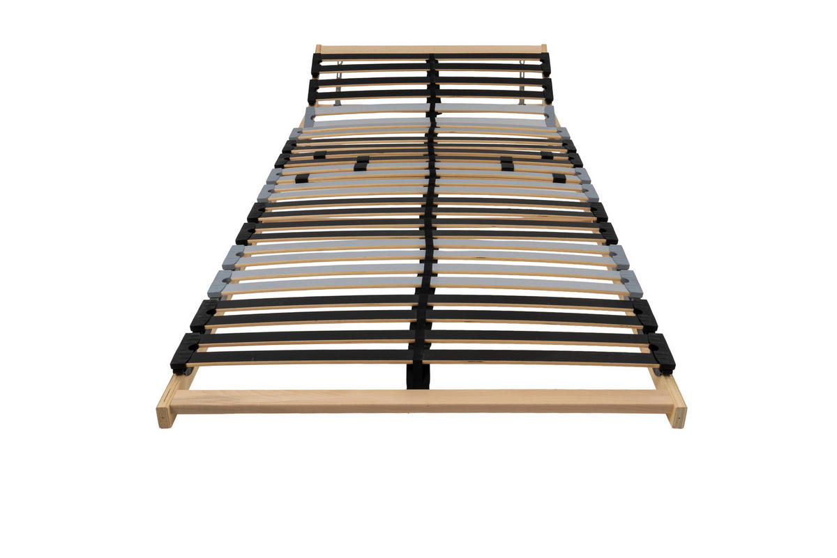 LATTENROST 80/200 cm Kopfteil, Mittelzone verstellbar, Birke  - Anthrazit/Silberfarben, Basics, Holz (80/200cm) - MID.YOU