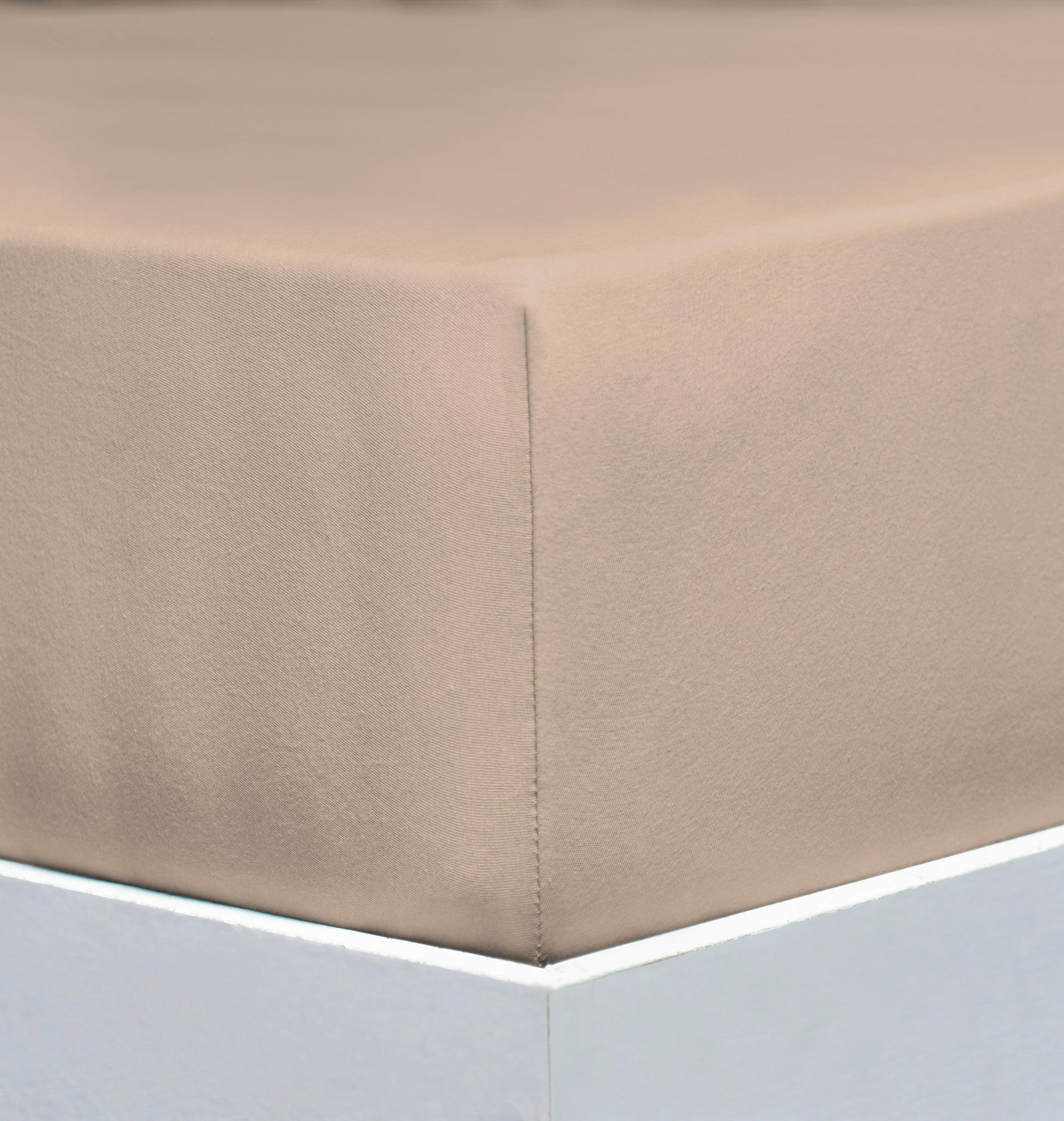 SPANNLEINTUCH 140-160/200-220 cm Jersey  - Beige, Basics, Textil (140-160/200-220cm) - Florella