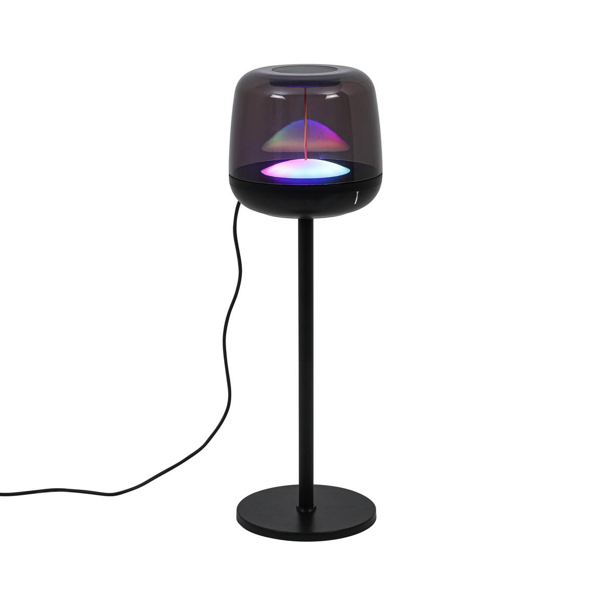 NAMIZNA SVETILKA ZA POLNJENJE        11,5/36,7 cm       - črna/prosojno, Trend, kovina/umetna masa (11,5/36,7cm) - Novel