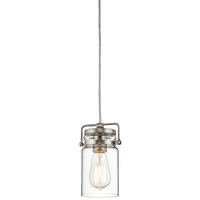 HÄNGELEUCHTE Elstead Brinley 12/25.6 cm   - Nickelfarben, LIFESTYLE, Glas/Metall (12/25.6cm) - Elstead Lighting