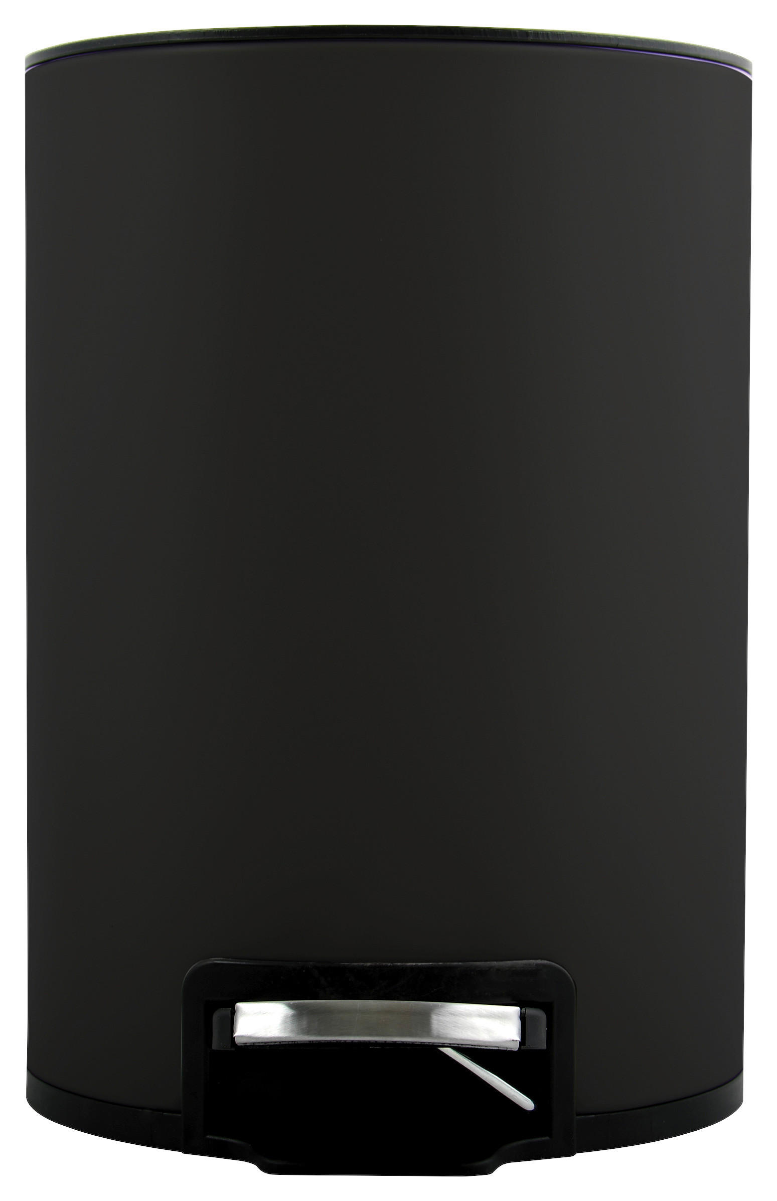TRETEIMER RIKU 5L MATT-BLACK 5 L  - Schwarz, KONVENTIONELL, Kunststoff/Metall (36/18/24cm) - Spirella