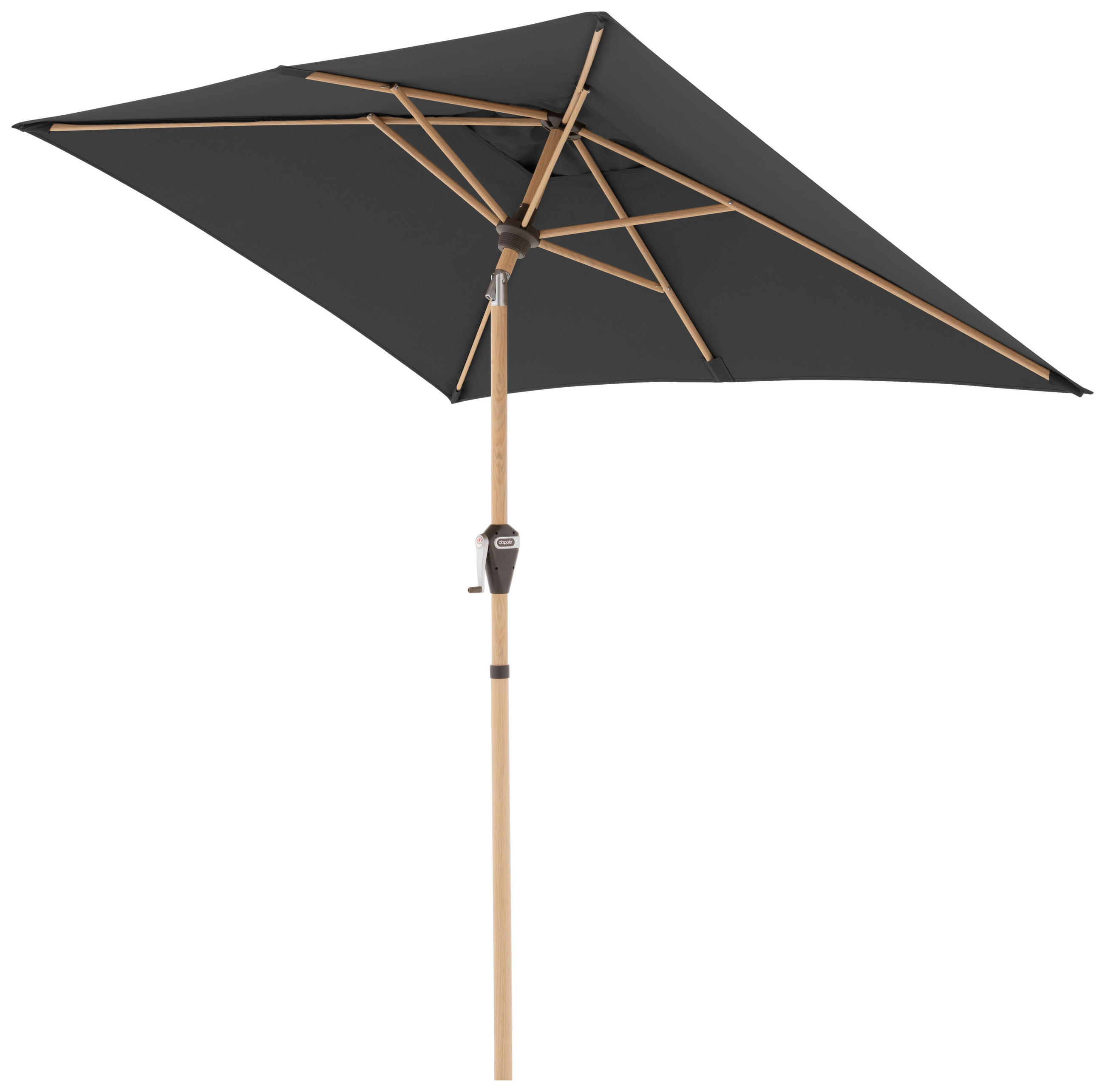 SONNENSCHIRM 140/210 cm - Eschefarben/Anthrazit, Basics, Textil/Metall (140/210cm) - Doppler