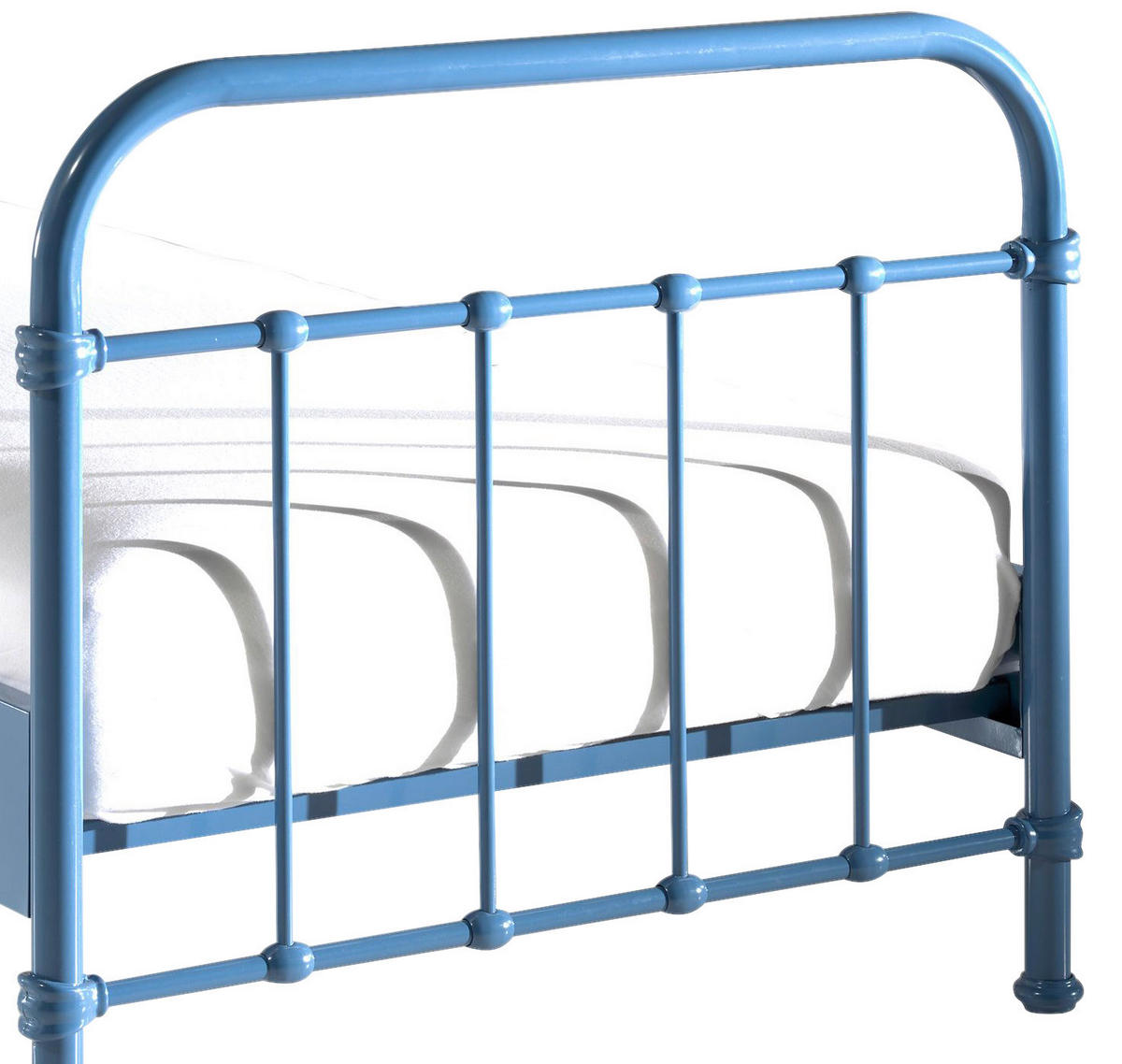 KINDER-/JUNIORBETT 90/200 cm  in Blau  - Blau, ROMANTIK / LANDHAUS, Holzwerkstoff/Metall (90/200cm) - MID.YOU