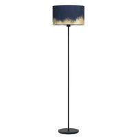 LAMPADAR - auriu/albastru închis, Basics, metal/textil (38/151cm)