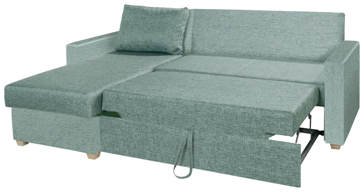 SEDEŽNA GARNITURA, tkanina zelena  - zelena/naravne barve, Design, tekstil (155/230cm) - Xora