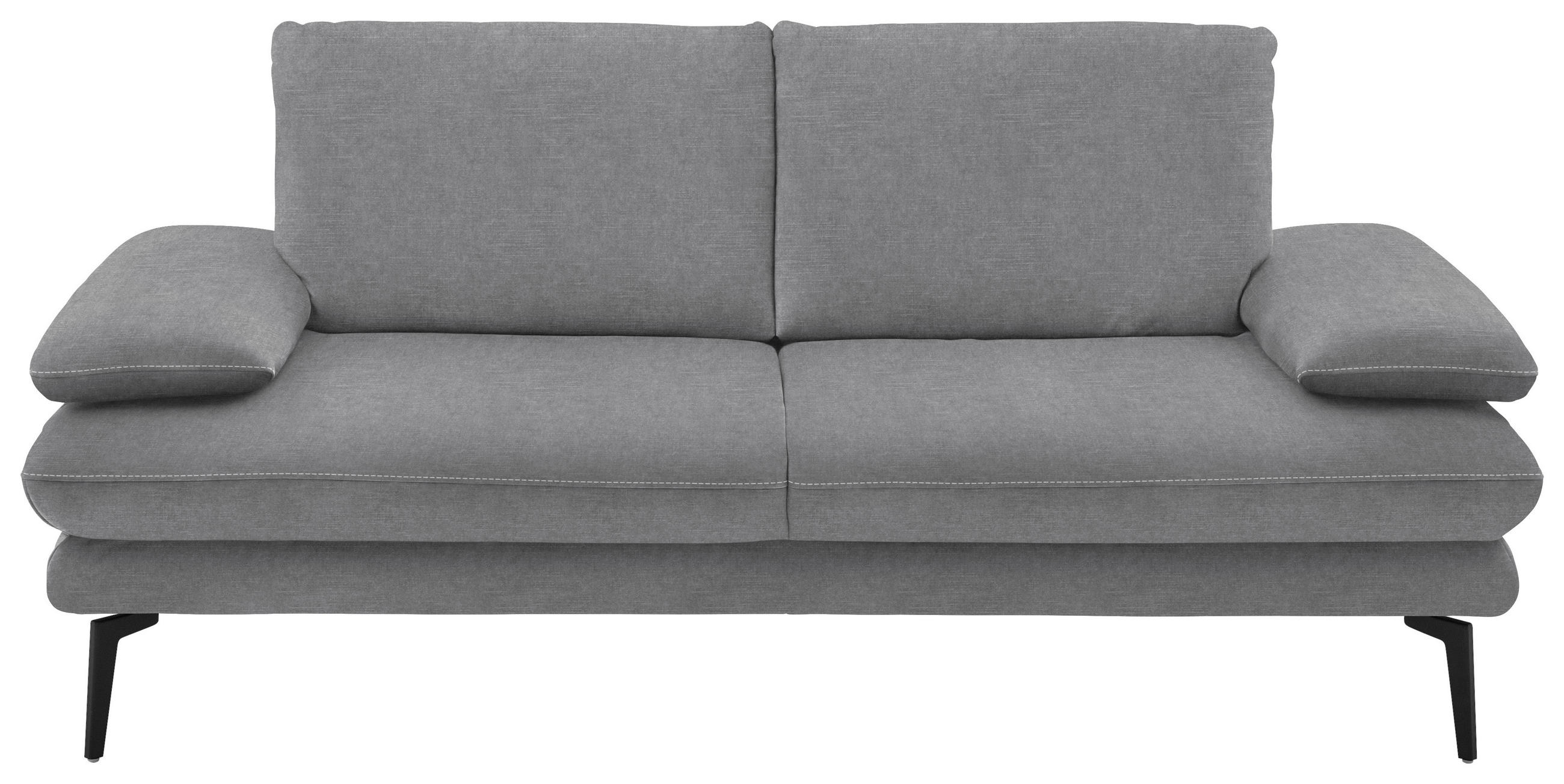 2,5-SITZER in Velours Salbeigrün  - Salbeigrün/Beige, Design, Textil/Metall (196/89/104cm) - Dieter Knoll