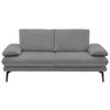 2,5-SITZER in Velours Salbeigrün  - Salbeigrün/Beige, Design, Textil/Metall (196/89/104cm) - Dieter Knoll