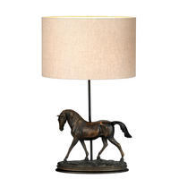 NAMIZNA SVETILKA  Spirit             - temno rjava, Konvencionalno, tekstil/naravni materiali (65,5/40/27cm) - Elstead Lighting