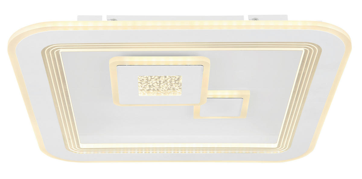 STROPNA LED-SVETILKA   //2700-6500 K/230 V/ - bela/opal, Design, kovina/umetna masa (46,6/46,6/7,4cm) - Globo