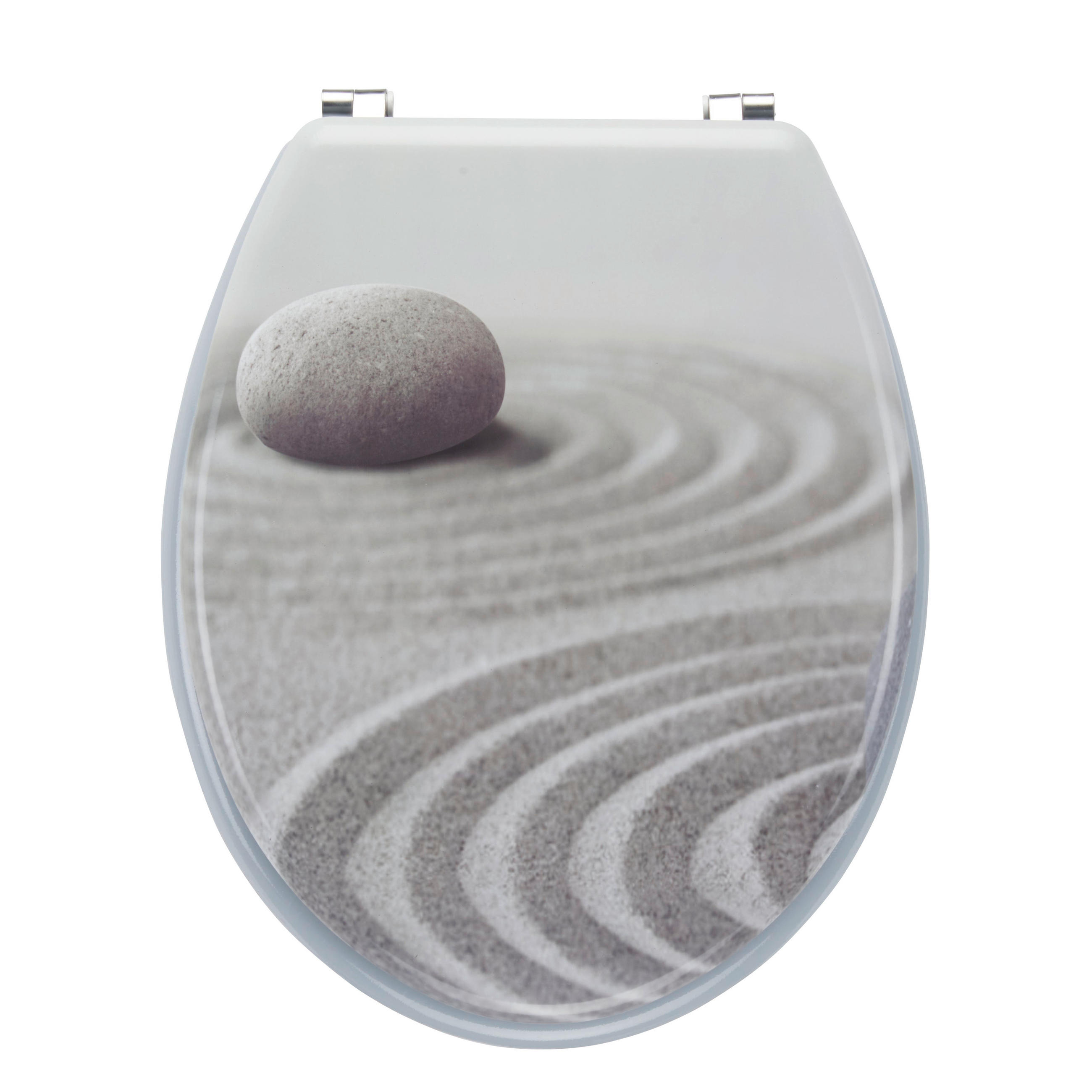 WC-SITZ - Hellgrau, Basics, Kunststoff (45/36/5cm)