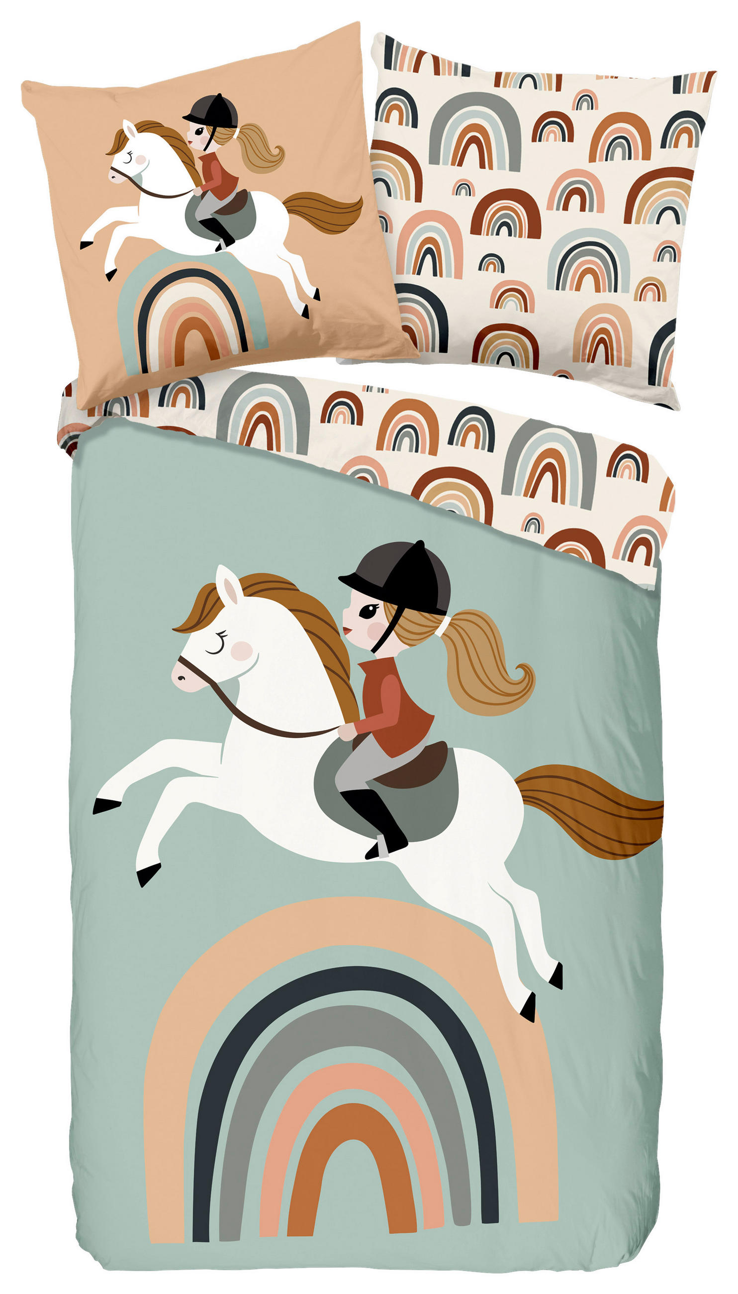 Kinderbettwäsche Destin Multicolor 135x200 Cm