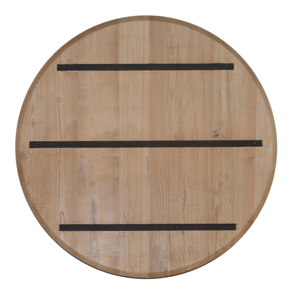 ESSTISCH 120/120/75 cm Echtholz  Holz, Metall rund Naturfarben, Schwarz  - Schwarz/Naturfarben, MODERN, Holz/Metall (120/120/75cm) - MID.YOU